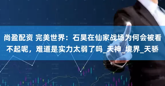 尚盈配资 完美世界：石昊在仙家战场为何会被看不起呢，难道是实力太弱了吗_天神_境界_天骄