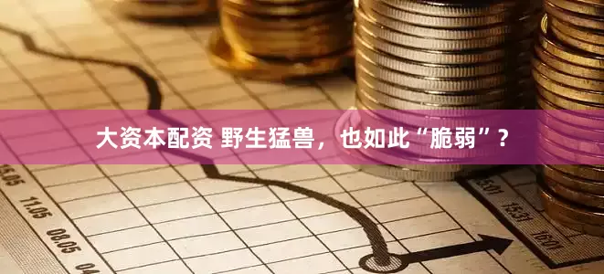 大资本配资 野生猛兽，也如此“脆弱”？