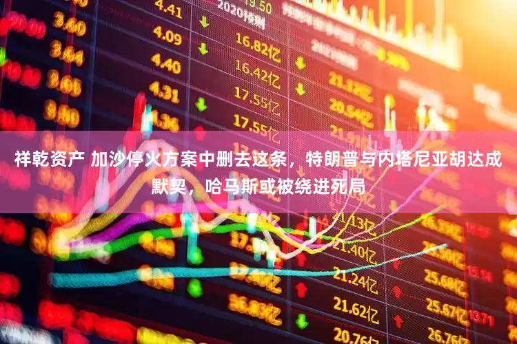祥乾资产 加沙停火方案中删去这条，特朗普与内塔尼亚胡达成默契，哈马斯或被绕进死局