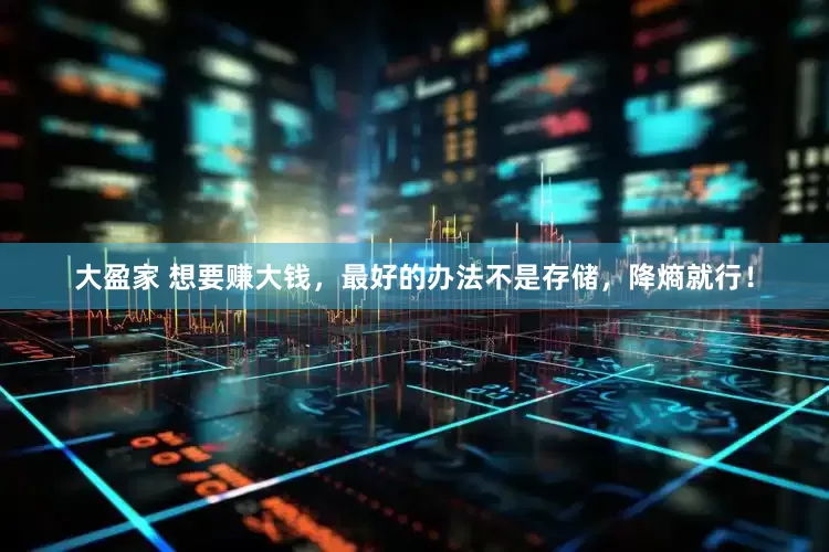 大盈家 想要赚大钱，最好的办法不是存储，降熵就行！
